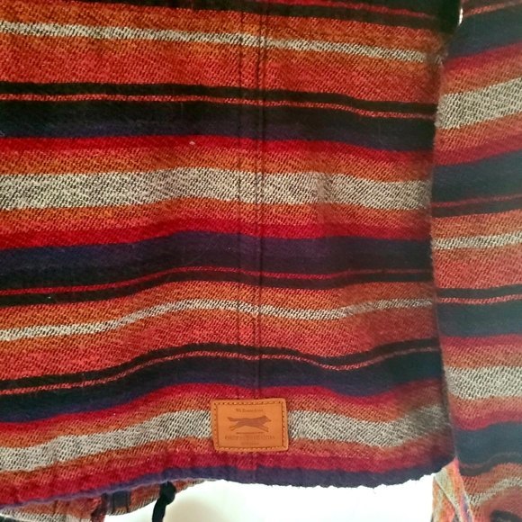 Obey Jacket Striped Twill Multi Color Women Size XS - Picture 14 of 15